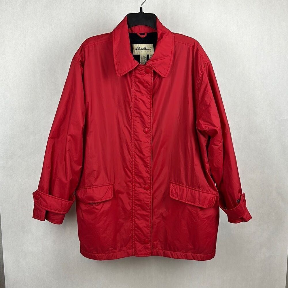 Vtg Eddie Bauer Polartec Lined Jacket Coat Windbreaker Size XL